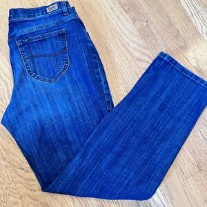 Ladies Size 12 Medium Lee Women's Classic Indigo Straight Leg Jeans GUC